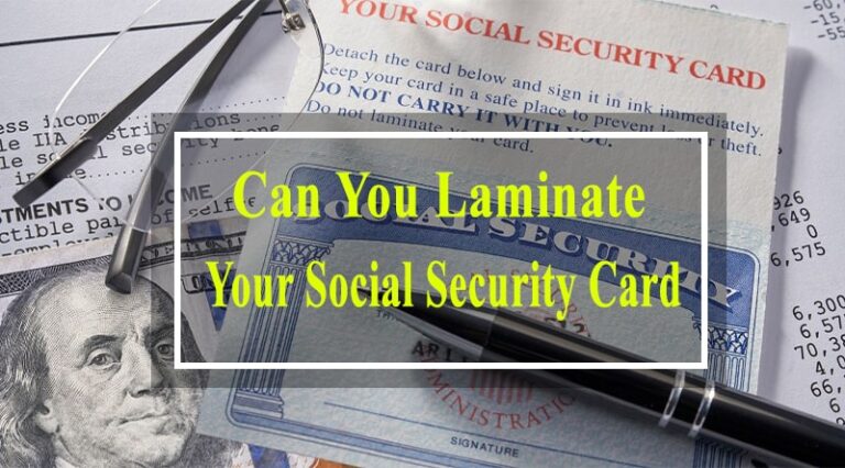 Can You Laminate Your Social Security Card — Printable Press